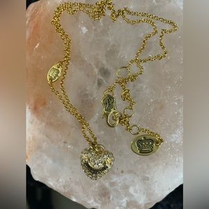 Juicy Couture puffy heart necklace